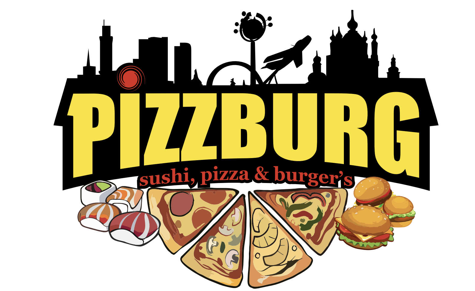 Логотип заведения Pizzburg